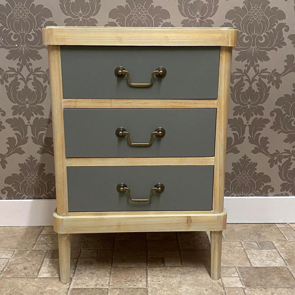 65cm Wooden Bedside Table by MSL