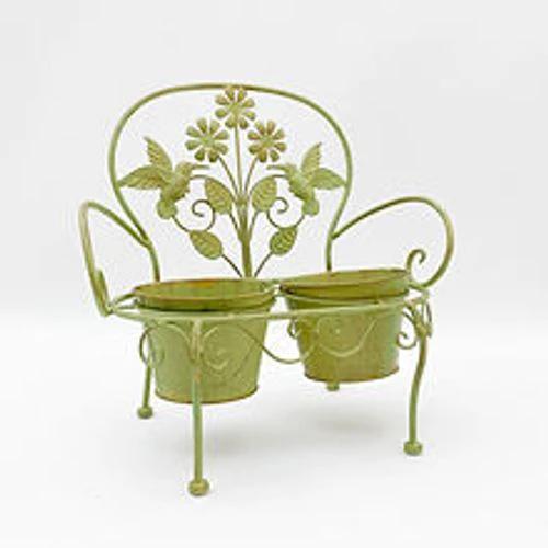 MSL 46CM LEAF GREEN DOUBLE PLANTER - Planters
