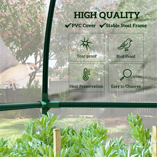 N/A Walk-In Lean to Wall Tunnel Greenhouse - Greenhouse