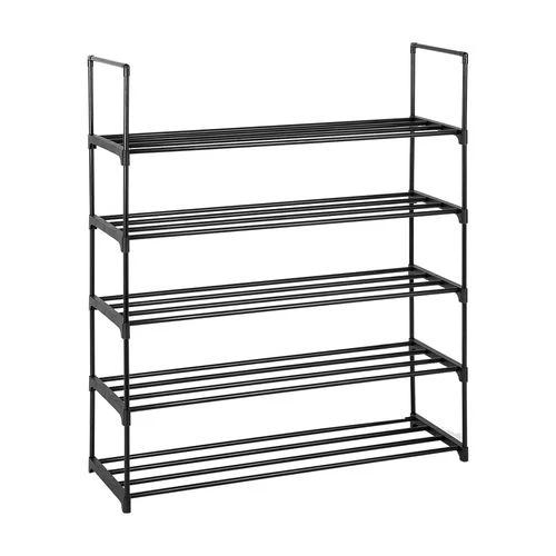 N/A 5 Tiers Shoe Rack Shoe Tower Shelf Storage Organizer For Bedroom, Entryway, Hallway, and Closet Black Color - Shoe Storage