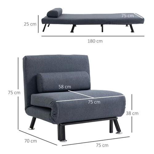 Sofa Chair /Single sofa bed 75W x 70D x 75Hcm by N/A