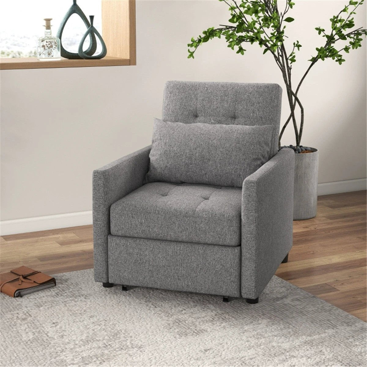 Sofa Chair /Single sofa bed Grey by N/A