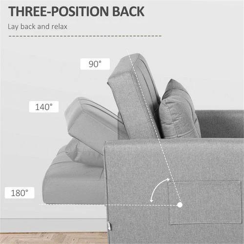 N/A Sofa Chair /Single sofa bed Light Grey - Sofa Bed