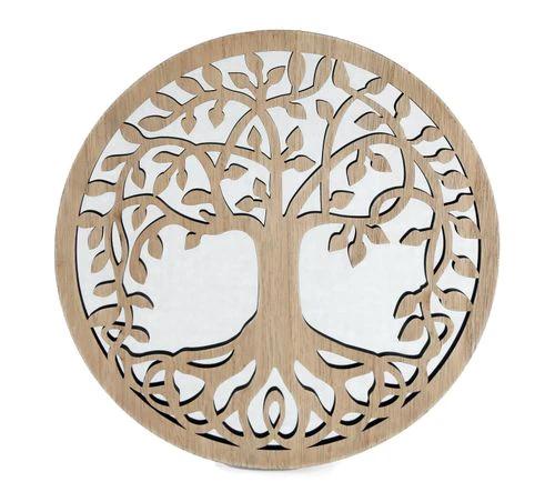 Round Cut Out Tree Of Life Mirror 35cm by Order Notifications