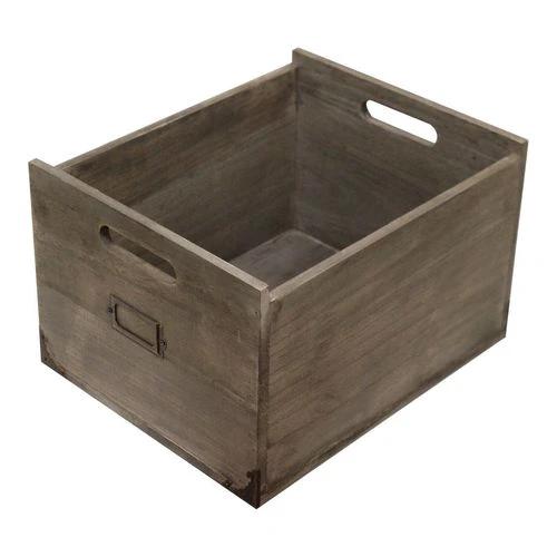 Wooden Office Storage Box, 26x32x20cm. by Order Notifications