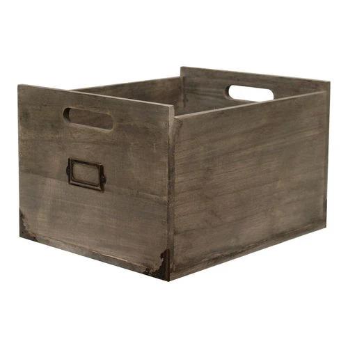 Wooden Office Storage Box, 26x32x20cm. by Order Notifications