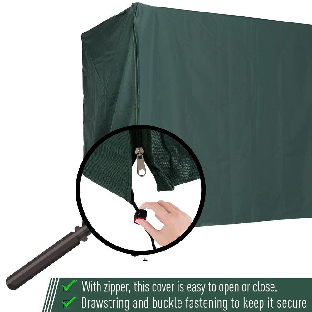 Outsunny 164cm Height Oxford Polyester Waterproof Swing Chair Cover Green - Uncategorized Cover