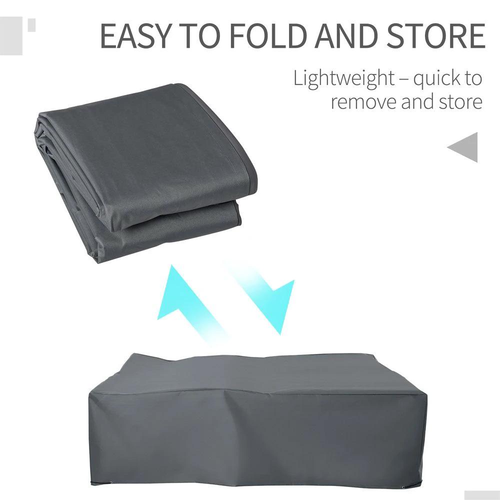 275x205cm Garden Furniture Cover Water UV Resistant Oxford Fabric by Outsunny