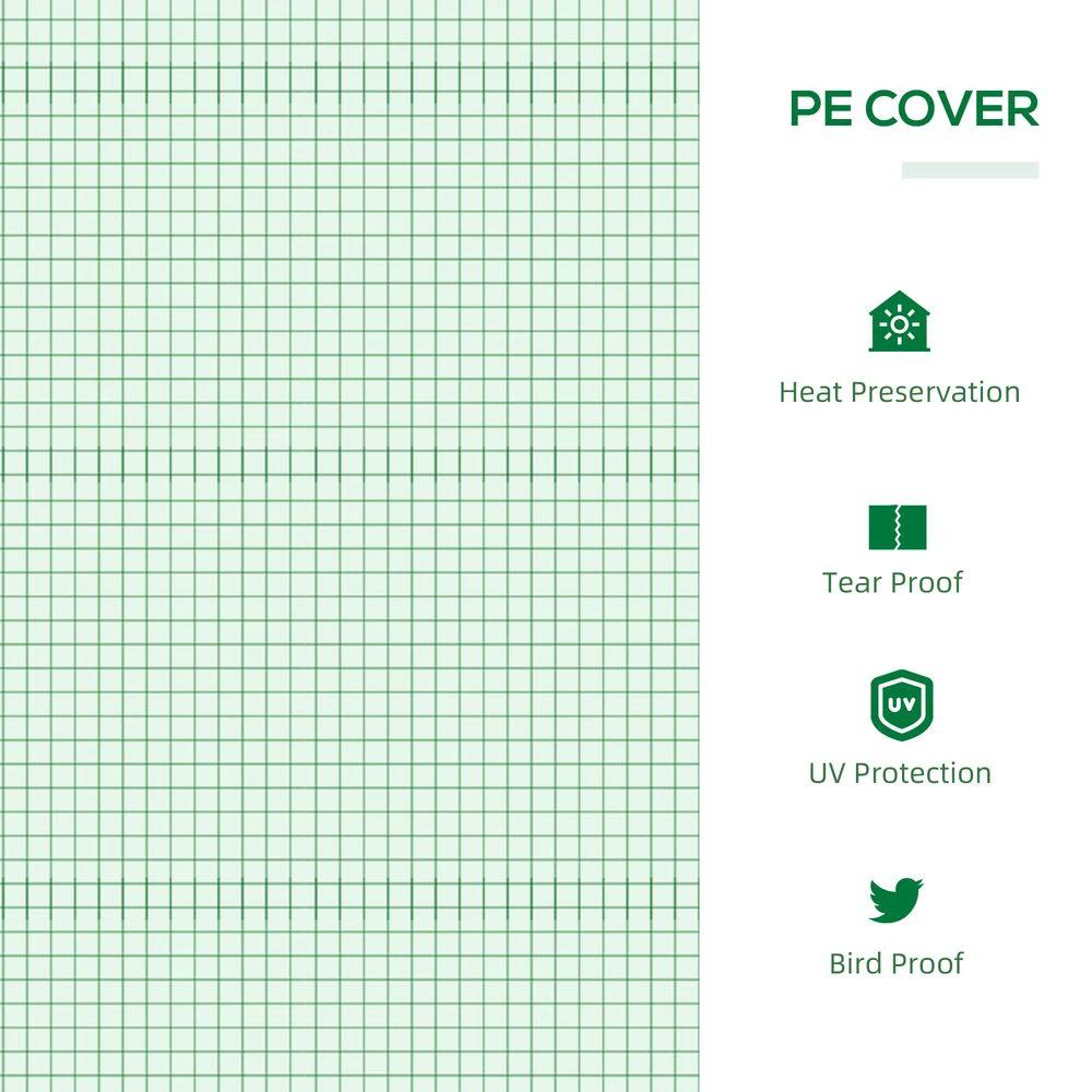 Outsunny Mini Greenhouse, with Durable PE Cover, 119x60x60cm - Uncategorized Cover