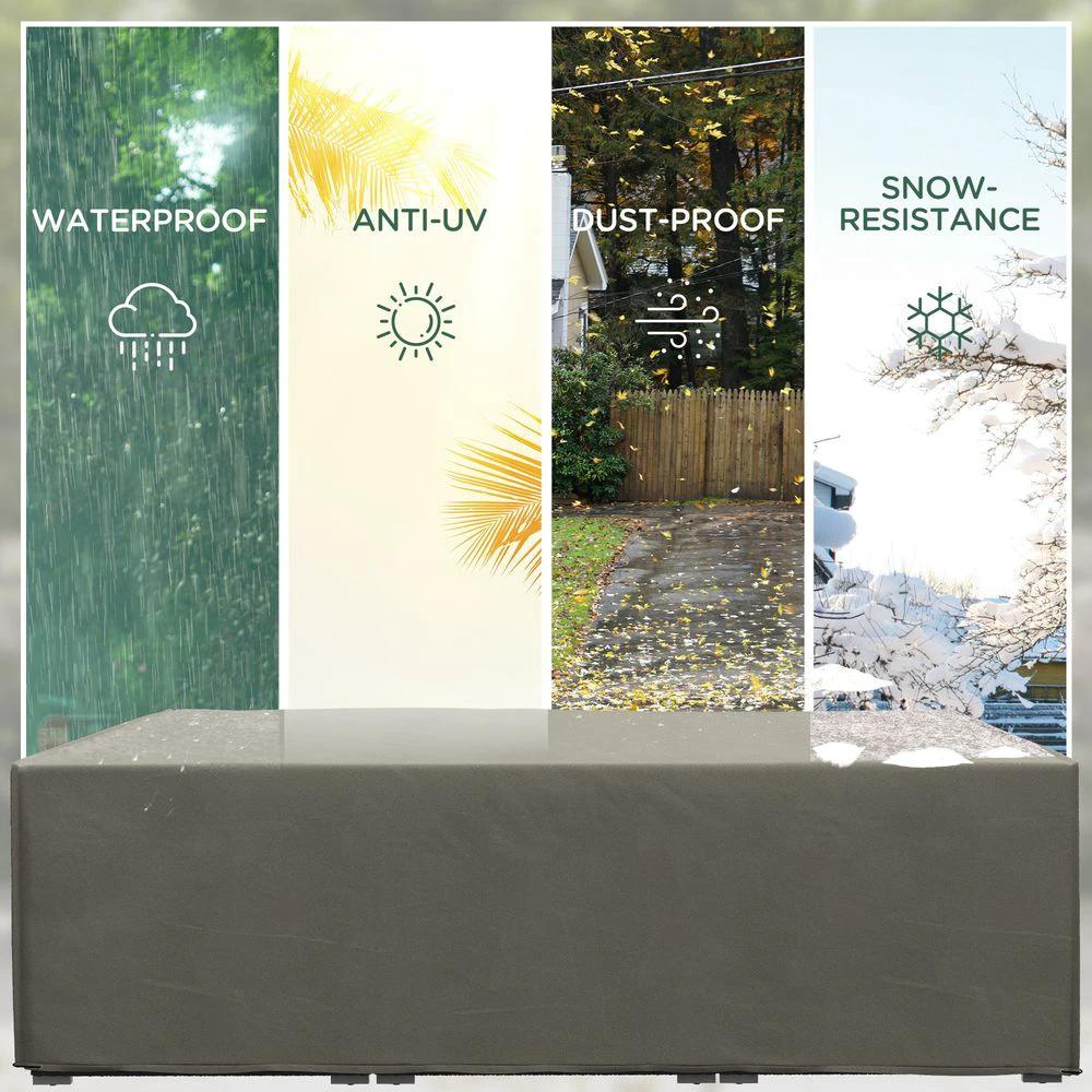 Outsunny Garden Furniture Cover Outdoor Waterproof Rattan Set Rain Protection by Outsunny