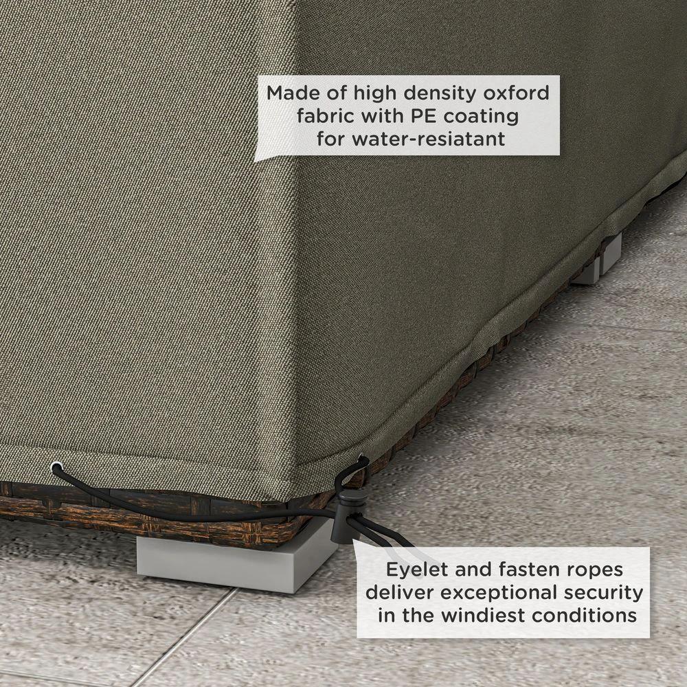 Outsunny Garden Furniture Cover Outdoor Waterproof Rattan Set Rain Protection by Outsunny