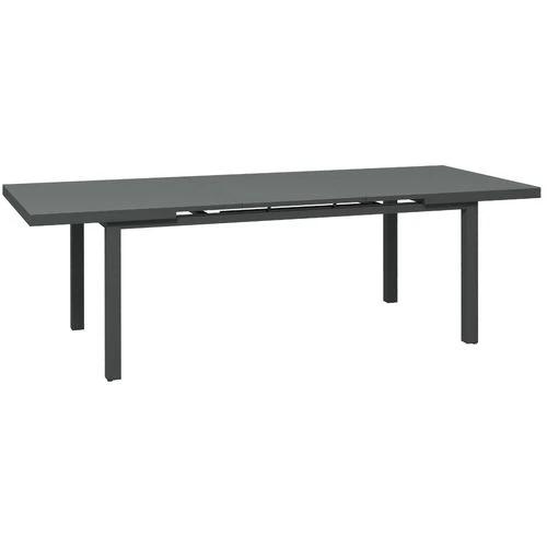 Outsunny Outsunny Extending Garden Table Outdoor for 6-8 People, Aluminium Frame -