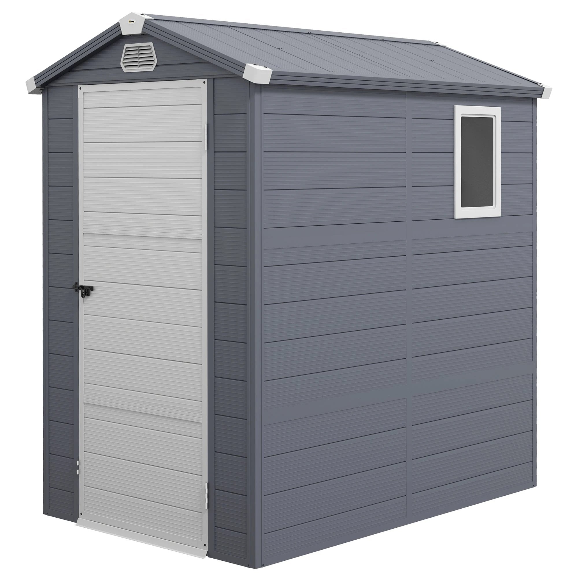 Outsunny Garden Shed Storage with Foundation Kit and Vents by Outsunny