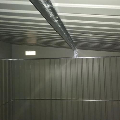Outsunny 11.3 x 9.2ft Steel Garden Shed Metal Tool House Double Doors & 2 Air Vents, Grey - Garden Shed