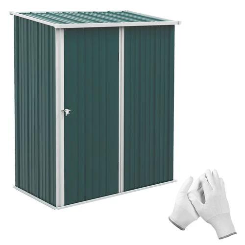 Outsunny Outsunny Outdoor Storage Shed Steel Garden Shed w/ Lockable Door for Garden - Garden Shed