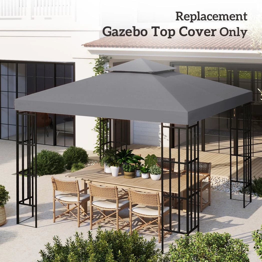 3 x 3(m) Gazebo Canopy Roof Top Replacement Cover Spare Part by Outsunny