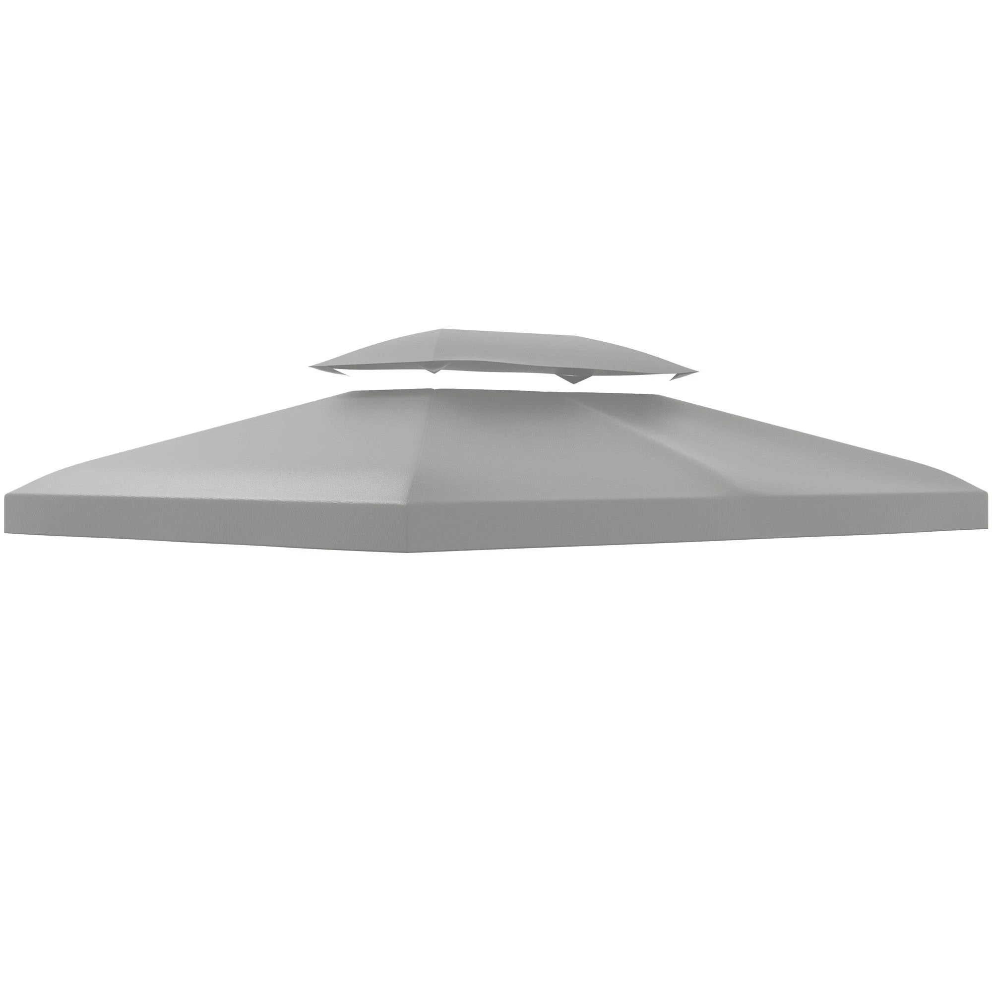Outsunny 3x4m Gazebo Replacement Roof Canopy 2 Tier Top UV Cover Sun Awning Shelters - Gazebos