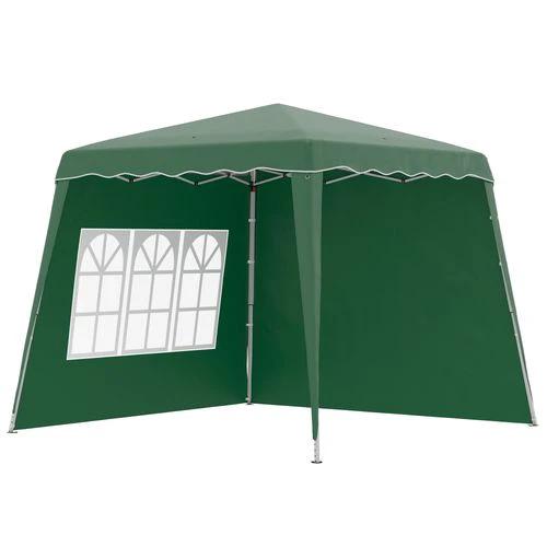 2.4 x 2.4m UV50+ Pop Up Gazebo Canopy Tent with Carry Bag, Green by Outsunny