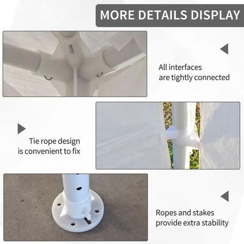 3 x 4 m Garden Gazebo Outdoor Canopy Marquee Party Tent White by Outsunny
