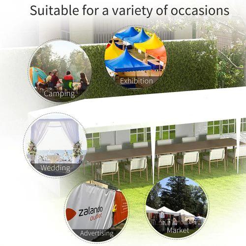 9m x 3m Outdoor Garden Gazebo Wedding Party Tent Canopy Marquee White by Outsunny