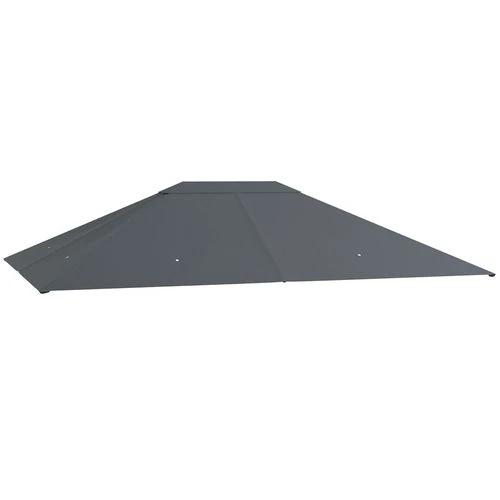 Outsunny Outsunny 3 x 4m Gazebo Canopy Replacement Gazebo Roof Cover, Dark Grey - Gazebos