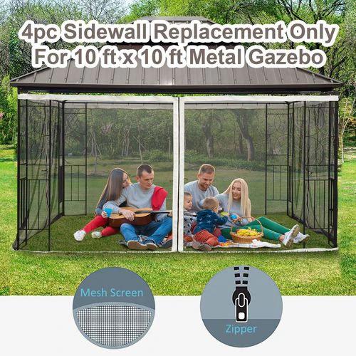 Outsunny 352 x 207cm Universal Replacement Gazebo Mesh Netting Screen Walls by Outsunny