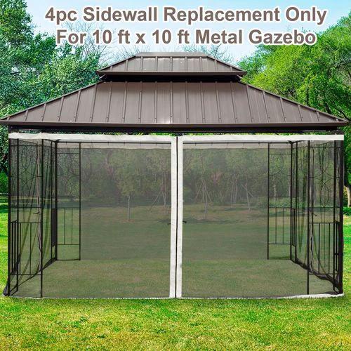 Outsunny 352 x 207cm Universal Replacement Gazebo Mesh Netting Screen Walls by Outsunny
