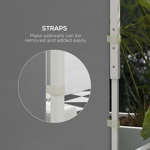 Outsunny 3x3(m) or 3x6m Pop Up Gazebo Side Panels Replacement, 2 Pack, Grey by Outsunny