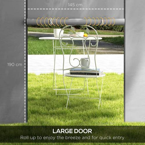 Outsunny 3x3(m) or 3x6m Pop Up Gazebo Side Panels Replacement, 2 Pack, Grey by Outsunny