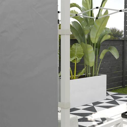 Outsunny Outsunny 3x3(m) or 3x6m Pop Up Gazebo Side Panels Replacement, 2 Pack, Grey - Gazebos