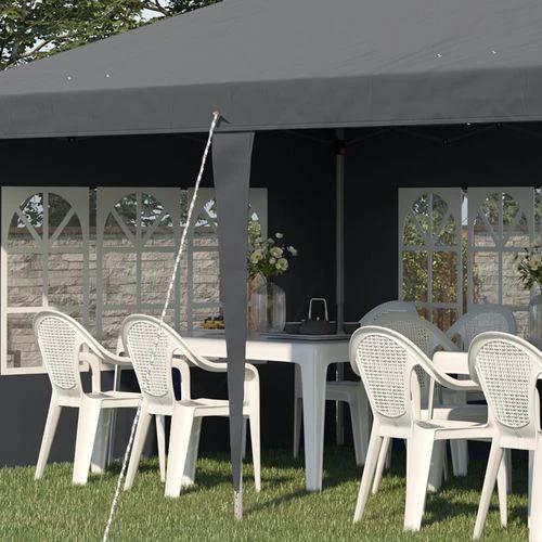 Outsunny 3 x 6m Heavy Duty Gazebo Marquee Party Tent with Storage Bag Grey by Outsunny