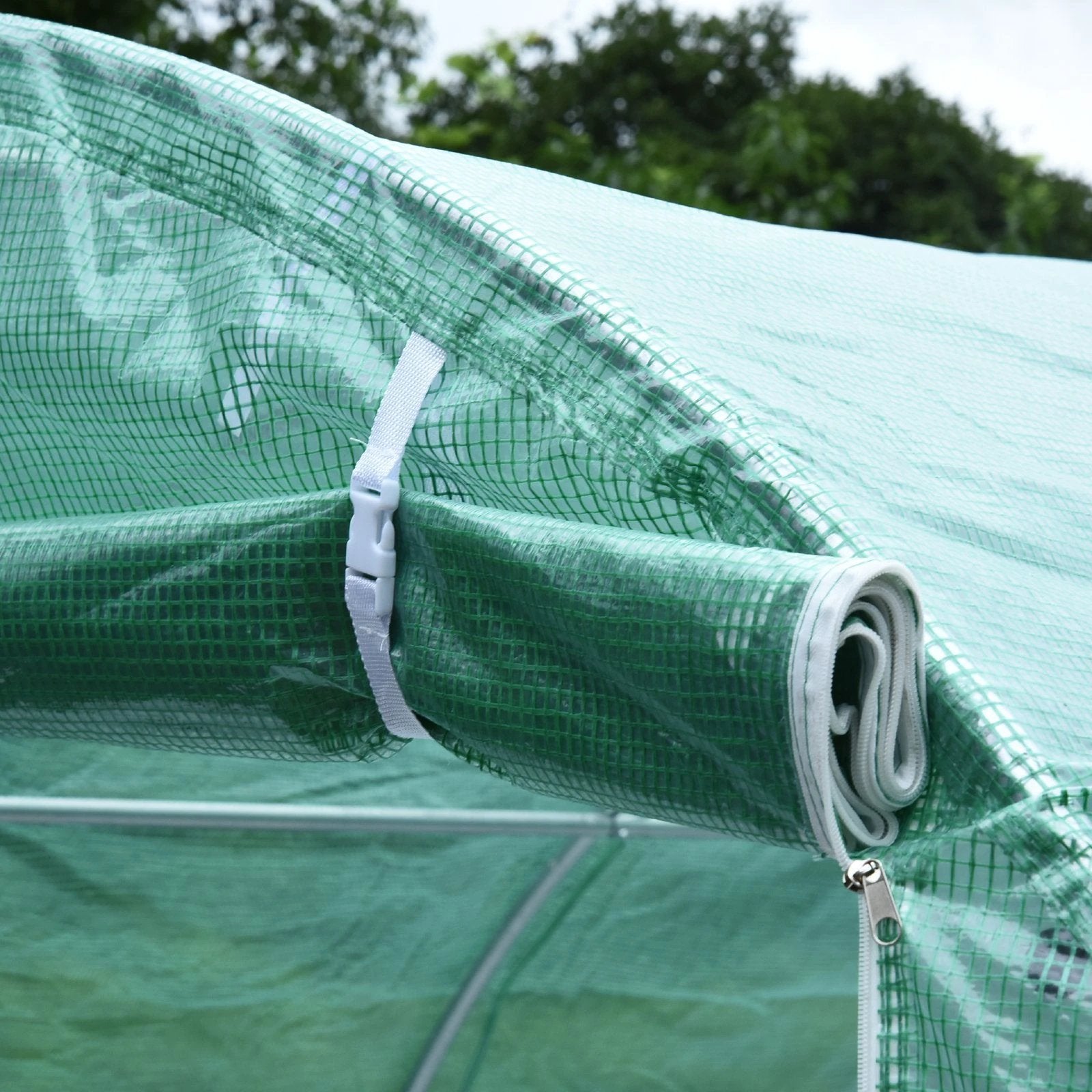 Outsunny Walk-in Greenhouse Tunnel Round Gardening - Uncategorized Greenhouse