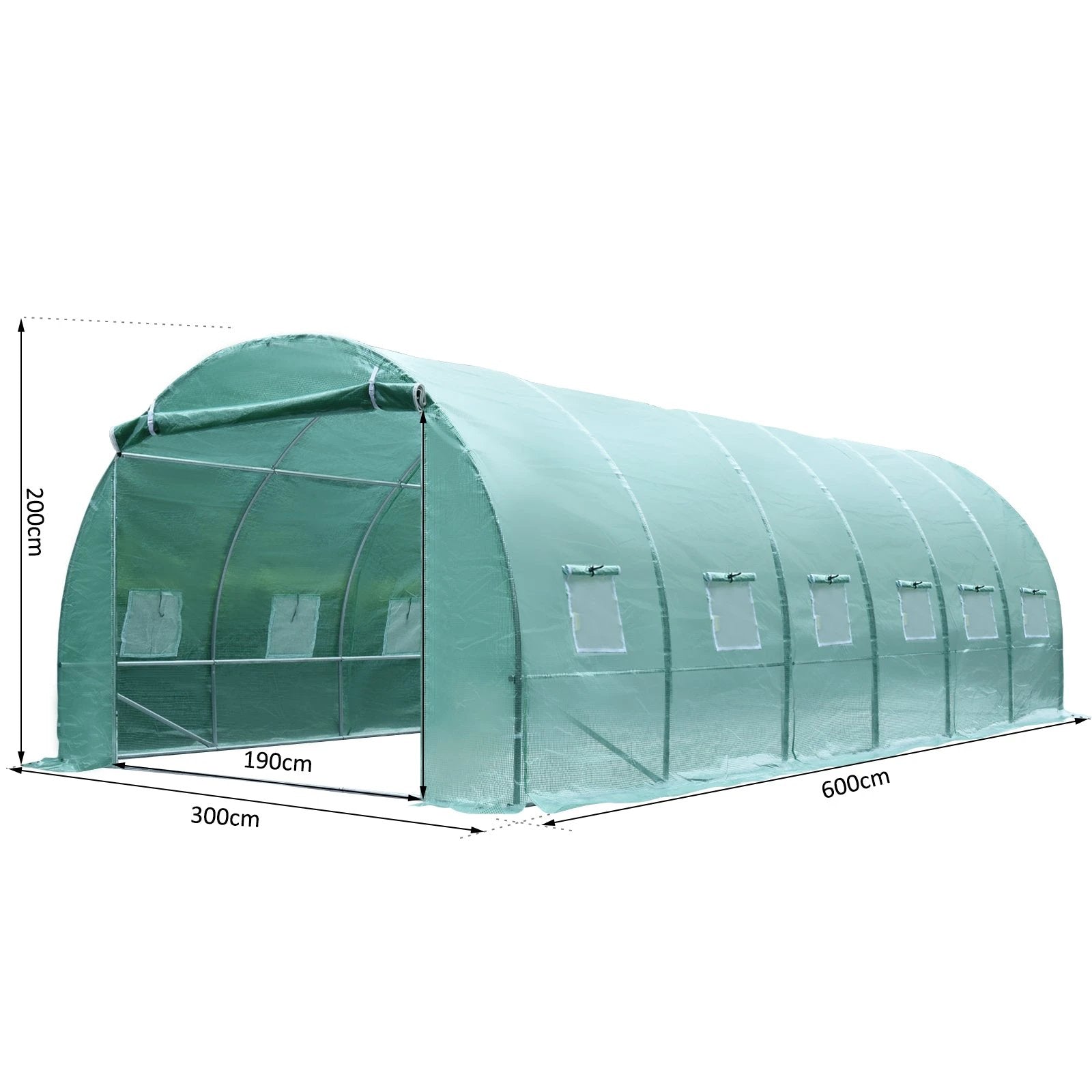 Outsunny Walk-in Greenhouse Tunnel Round Gardening - Uncategorized Greenhouse