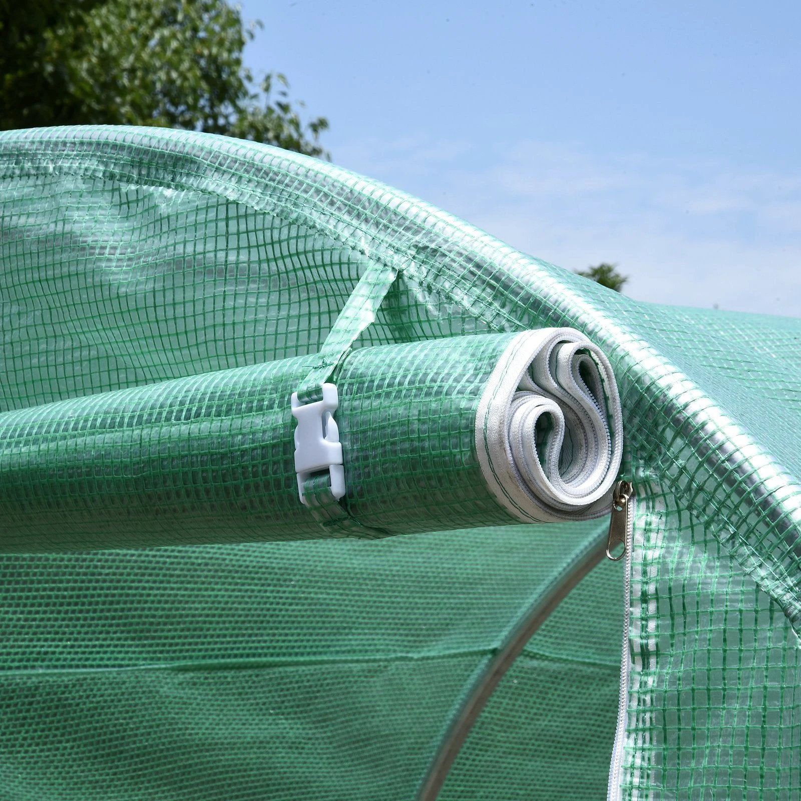 Outsunny Walk-in Greenhouse Tunnel Round Gardening - Uncategorized Greenhouse