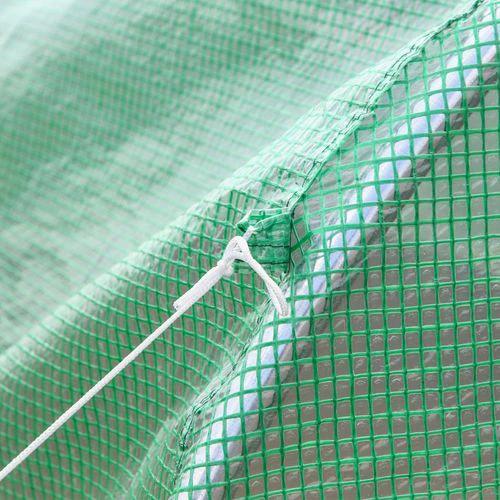 3.5 x 3 x 2 m Polytunnel Greenhouse Polytunnel Tent w/ PE Cover Green by Outsunny