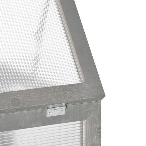 3-tier Wood Greenhouse Plant Storage Shelf Garden Cold Frame Grow House by Outsunny