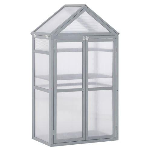Garden Polycarbonate Cold Frame Greenhouse Grow House Flower Vegetable Plants by Outsunny
