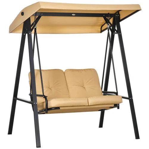 Outsunny Outsunny 2 Seater Garden Outdoor Swing Chair Hammock with Adjustable Canopy - Hammocks