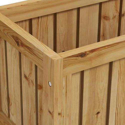 Outsunny Outsunny Wooden Trellis Planter, Raised Garden Bed with Wheels and Bed Liner - Raised Beds