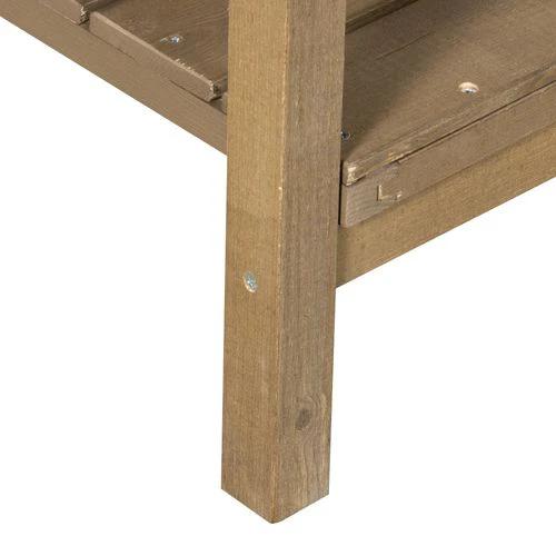 Outsunny Wooden Raised Bed Container Garden Plant Stand 8 Boxes 110x46x76cm Brown - Raised Beds