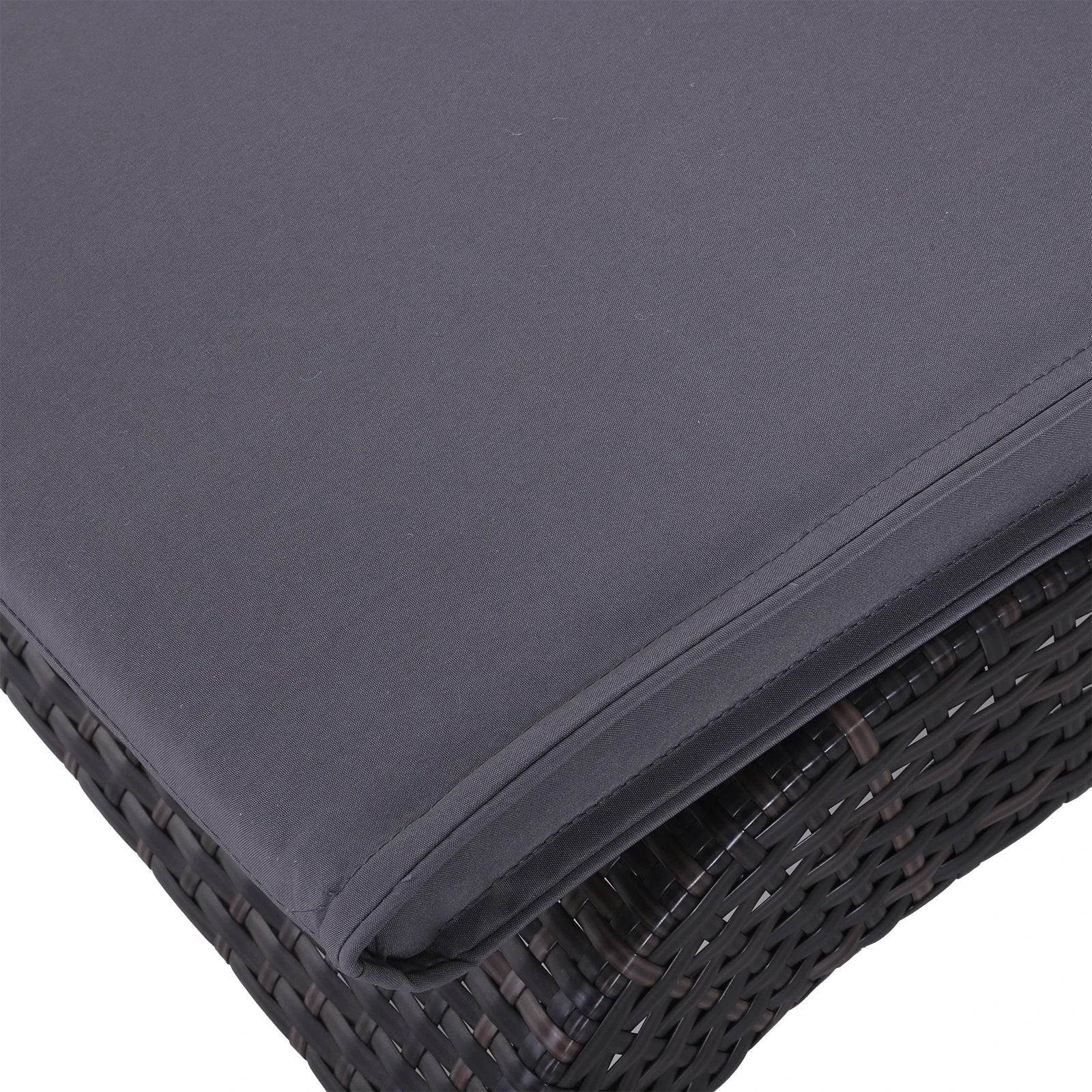 Garden Sun Lounger Chair Cushion Reclining Relaxer by Outsunny