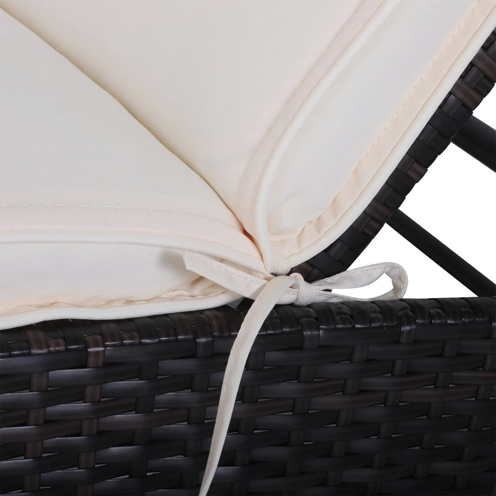 Outsunny Garden Sun Lounger Chair Cushion Reclining Relaxer - Uncategorized Sun Lounger