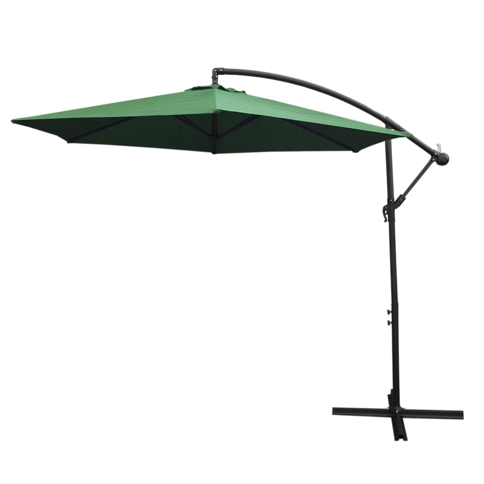 Monster Shop Green Cantilever Parasol 3m Crank Patio - Uncategorized Parasol
