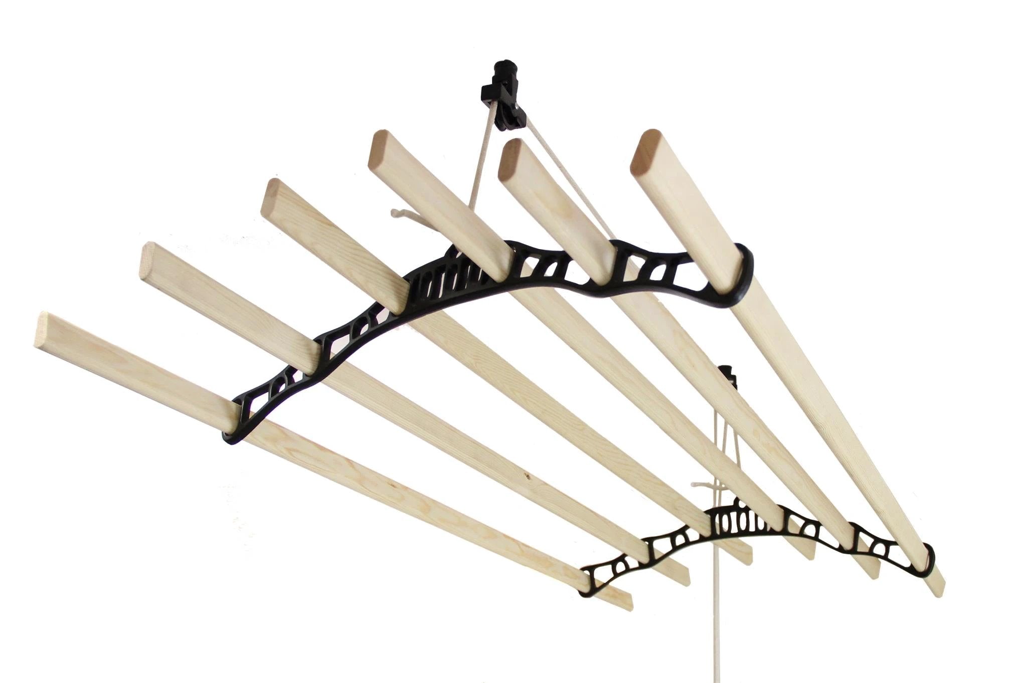 Clothing Airer Ceiling Pulley - Black - 2.4m by Monster Shop