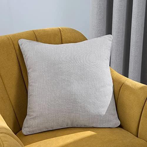LINEN LOOK CUSHION SILVER 45CM by Sleepdown