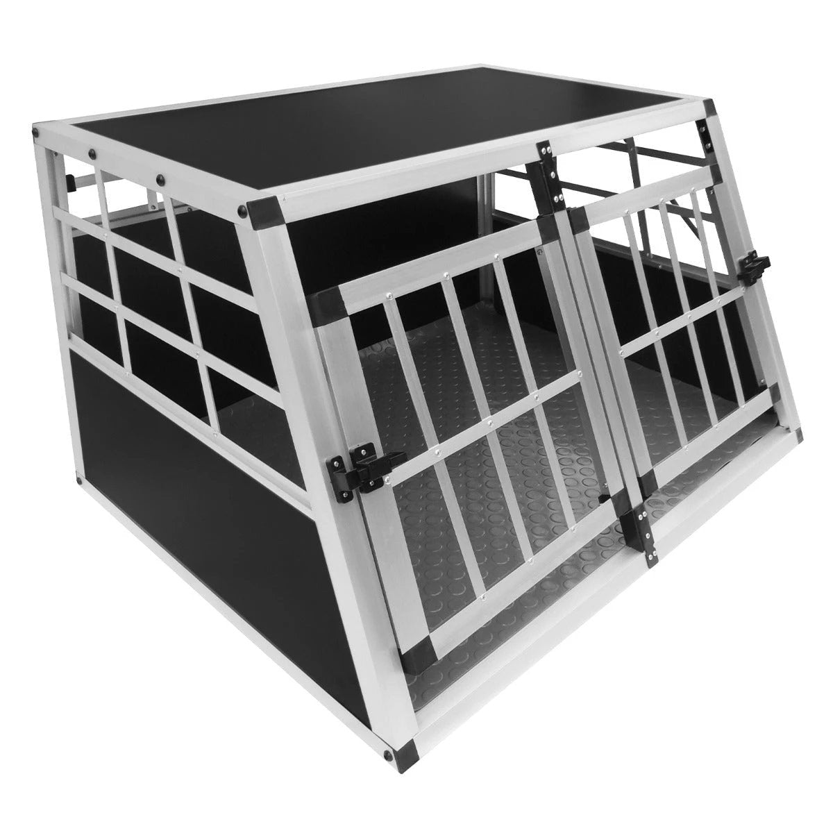 Car Dog Pet Crate - Small Double Doors by Monster Shop