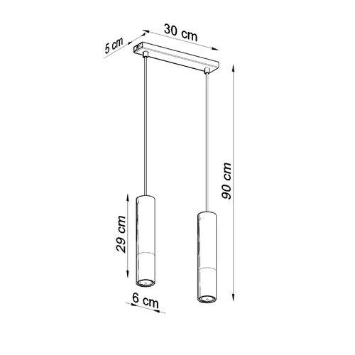 Pendant lamp steel Loopez modern Design GU10 by Sollux Lighting