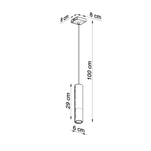Sollux Lighting Pendant lamp steel Loopez modern Design GU10 - Pendant Lights