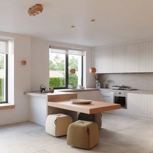 Pendant lamp wood Woody Scandinavian Design GU10 by Sollux Lighting