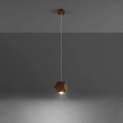 Pendant lamp wood Woody Scandinavian Design GU10 by Sollux Lighting